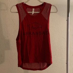 Blue 84 Women's Mara Red Terry Cloth Premium Muscle Tank Top Small NWT